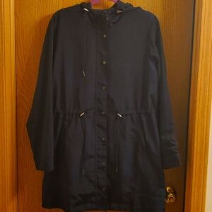 Blue Spring / Fall knee length jacket